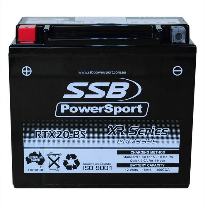 SSB Motorcycle And Powersports Battery - RTX20-BS (YTX20-BS)
