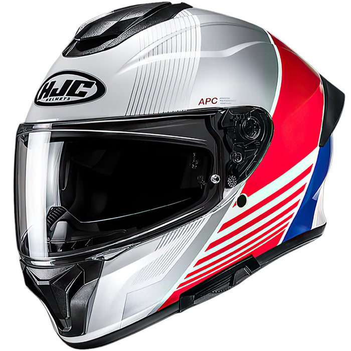 **HJC C71 Morix MC21 Road Helmet - White/Red/Blue