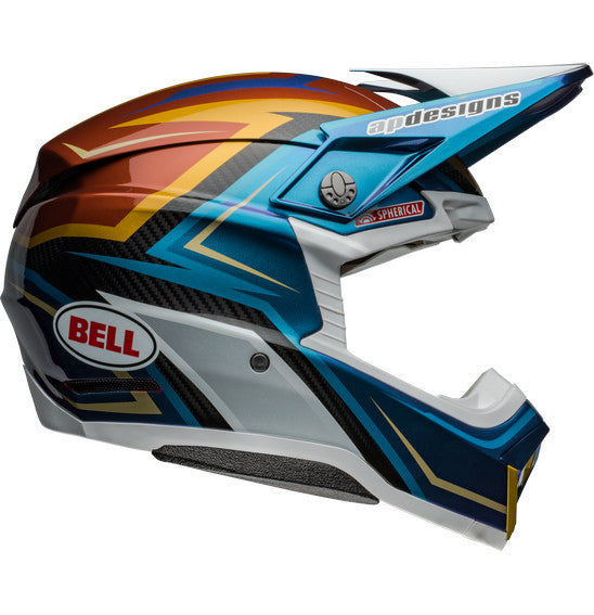 **BELL Moto-10 SPHERICAL Tomac 24 White/Gold