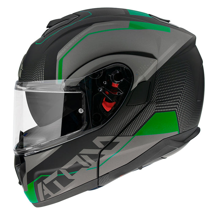 MT ATOM SV Road Helmet - Matt Black/Flo Green - M