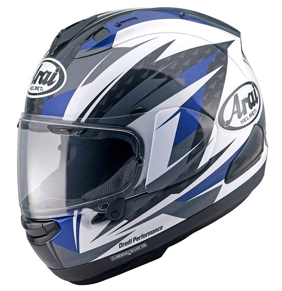**Arai RX-7V EVO Adult Road Helmet (made in Japan) - Rush Blue