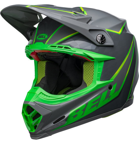 **BELL Moto-9S FLEX Sprite Gloss Grey/Green