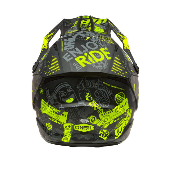 *ONEAL 1Series VIBRANT Youth MX Helmet - Black/Neon Yellow