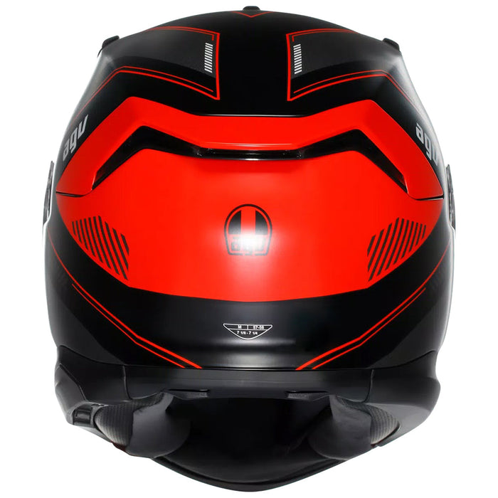 **AGV K7 Adult Road Helmet -  Matt Black/Red