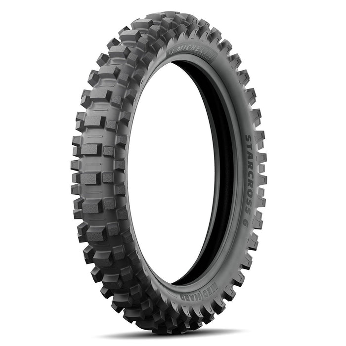 MICHELIN 18 inch Starcross 6 Medium Hard Rear Tyre 110/100-18