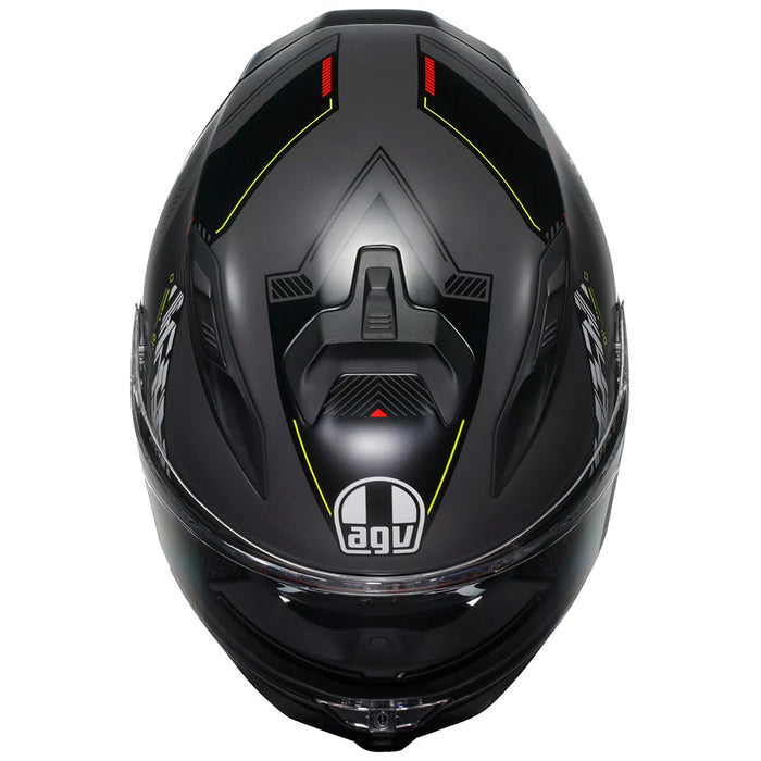 **AGV K7 Adult Road Helmet -  Matt Grey/Flo_Yellow