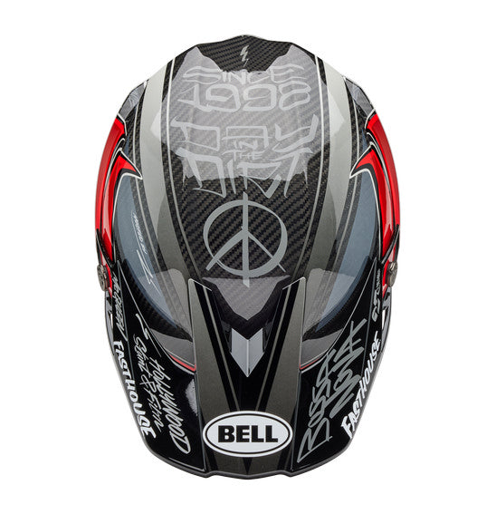 **BELL Moto-10 SPHERICAL Fasthouse DITD 25 Grey/Red
