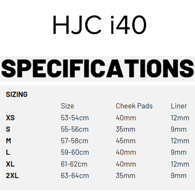 HJC i40 Semi Flat White Open Face Helmet - Size XS
