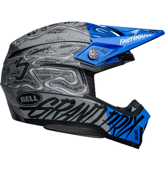**BELL Moto-10 SPHERICAL Fasthouse DITD LE Blue/Grey