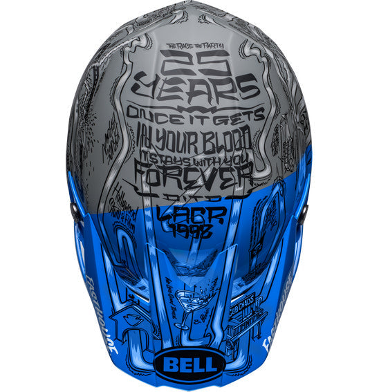 **BELL Moto-10 SPHERICAL Fasthouse DITD LE Blue/Grey