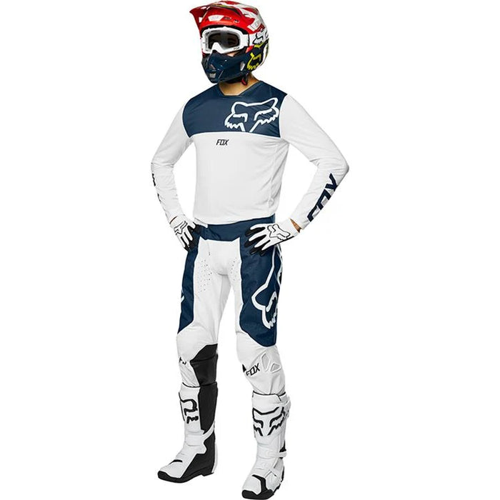 Fox Moto Airline Adult MX Pants - Navy/White