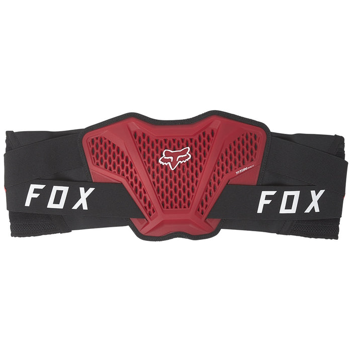 FOX Titan Race Adult Kidney Belt - Black/Red