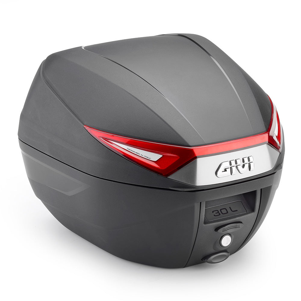 GIVI C30N Monolock Topcase Met Plaat - Compacte Motor Topkoffer Italiaans Design
