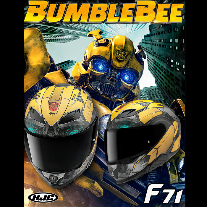HJC F71 Adult Road Helmet Bumblebee Hasbro — FORZA