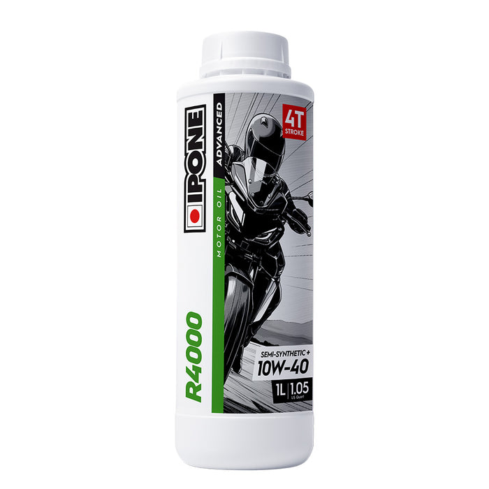 IPONE 4T R4000 10W40 Semi Synthetic Oil 1L, Made in France