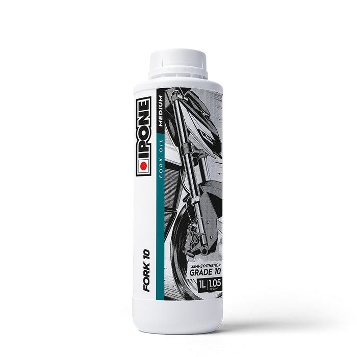 IPONE Fork Oil Semi Synthetic Plus 10w -Medium 1L, Made in France