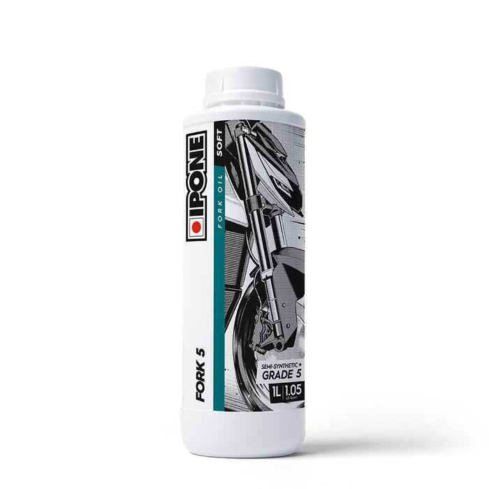 **IPONE Fork Oil Semi Synthetic Plus 5w -Soft 1L, Made in France
