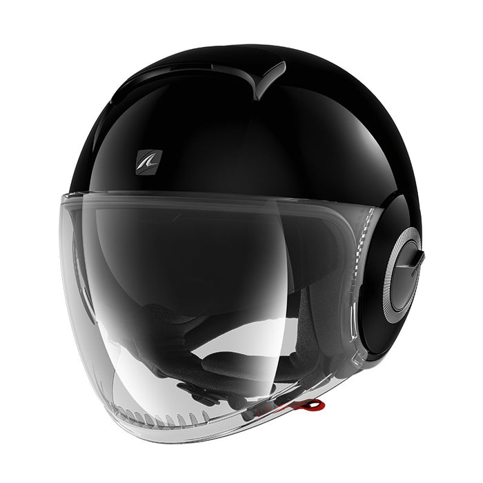 SHARK Nano Blank Open Face Road Helmet - Black