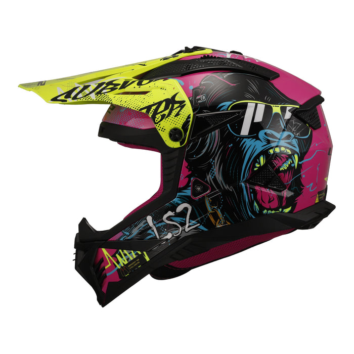 LS2 MX708 Fast II Gorilla Adult MX Helmet