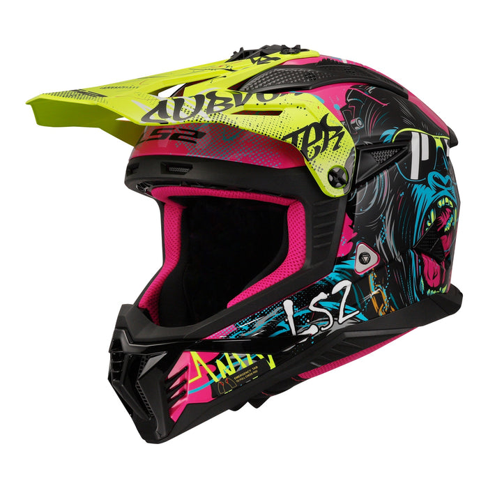 LS2 MX708 Fast II Gorilla Adult MX Helmet