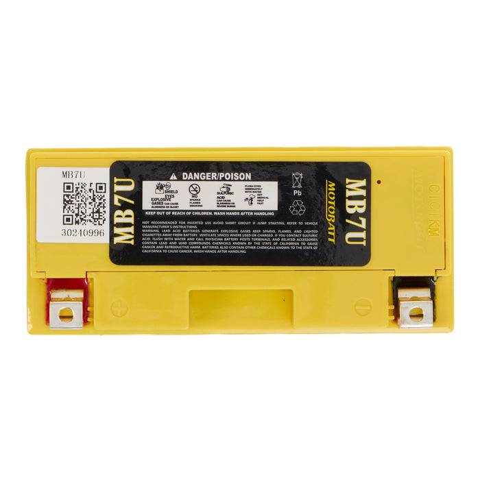 MOTOBATT Quadflex AGM Motocycle Battery - MB7U