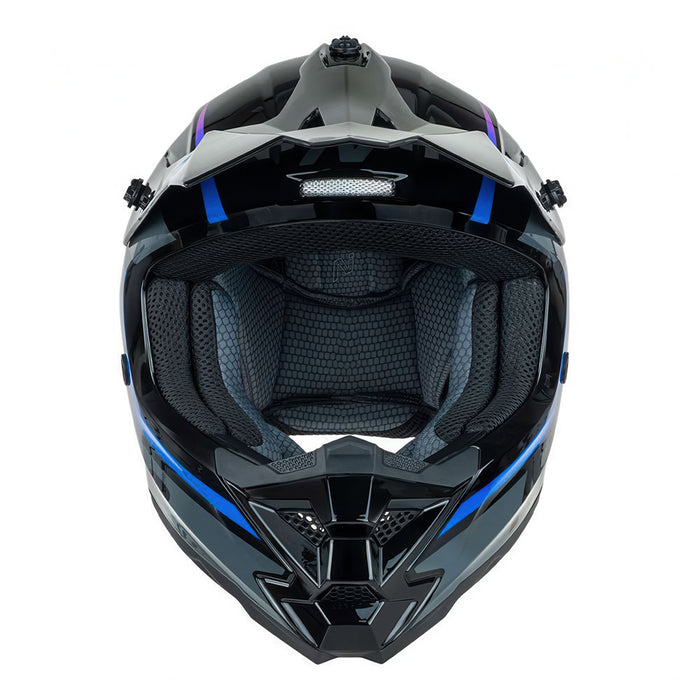 *NITRO 710 Youth MX Helmet - Black/Pink/Blue
