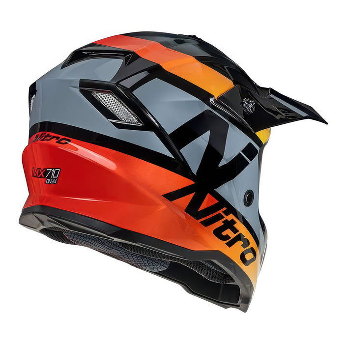 *NITRO 710 Youth MX Helmet - Black/Red/Yellow