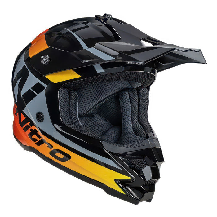*NITRO 710 Youth MX Helmet - Black/Red/Yellow