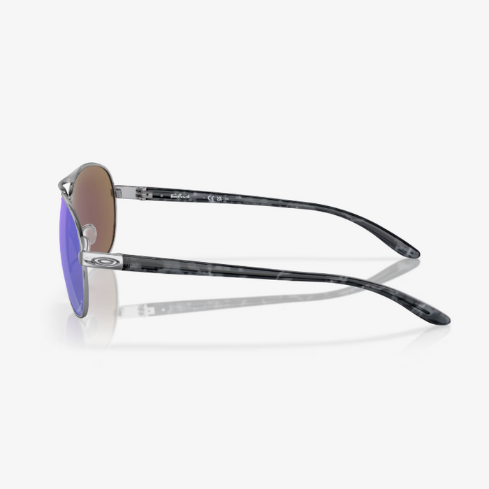 OAKLEY Feedback Sunglasses - Polished Chrome w PRIZM Sapphire Polarized Lens