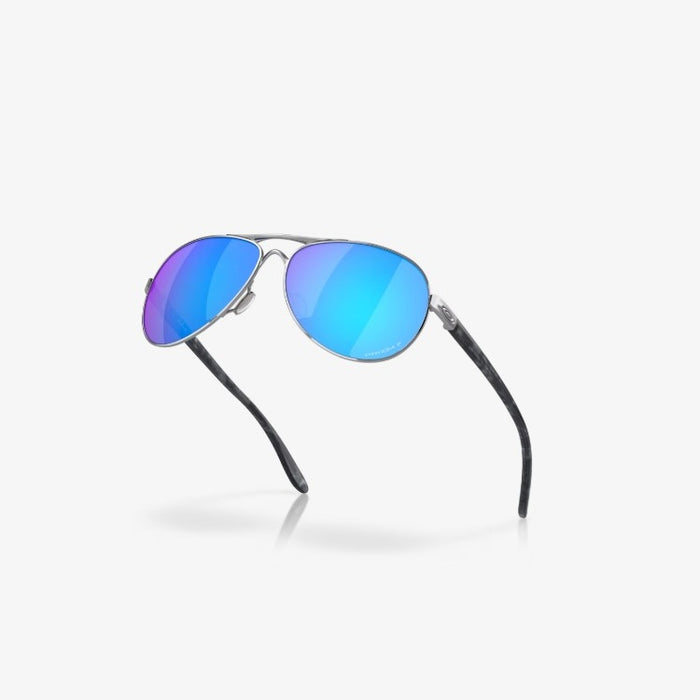 OAKLEY Feedback Sunglasses - Polished Chrome w PRIZM Sapphire Polarized Lens