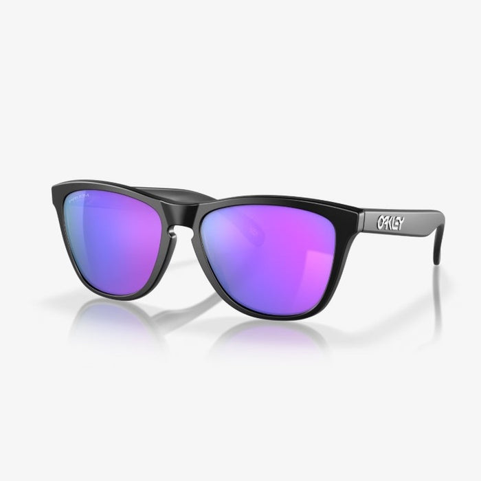 OAKLEY Frogskins Sunglasses - Matte Black Frame w PRIZM Violet Lens