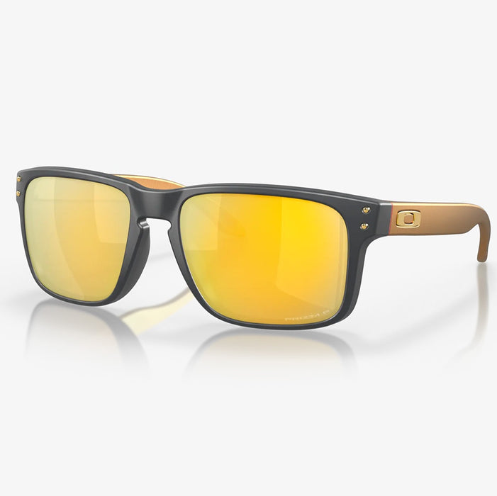 Oakley Holbrook Sunglasses - Matt Carbon w PRIZM 24K Polarized Lens