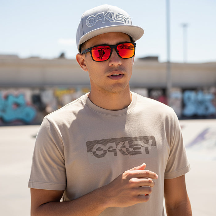OAKLEY Holbrook XL Sunglasses - Matt Black Frame w PRIZM Ruby Lens