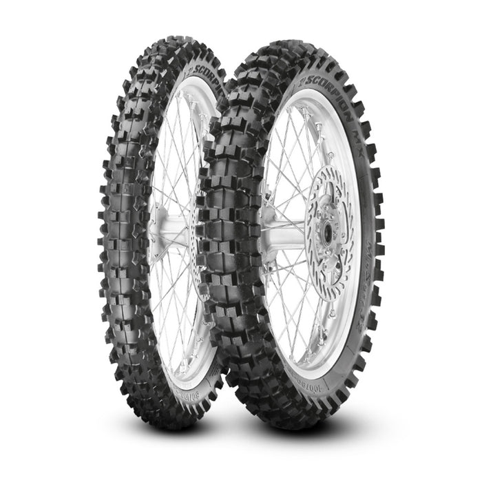 **PIRELLI SCORPION MX32 MID SOFT 21 & 19 inch TYRE SET DEAL - 20% OFF RRP