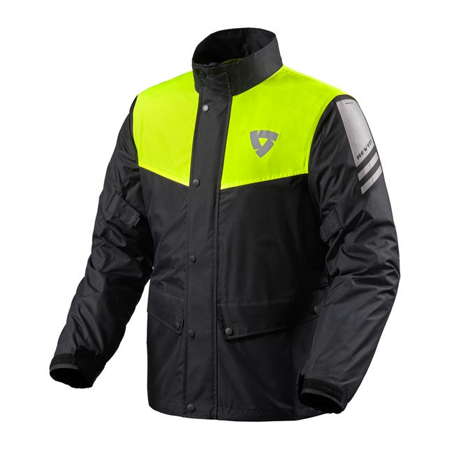 REV'IT Nitric 3 H2O Black/Neon Rain Jacket