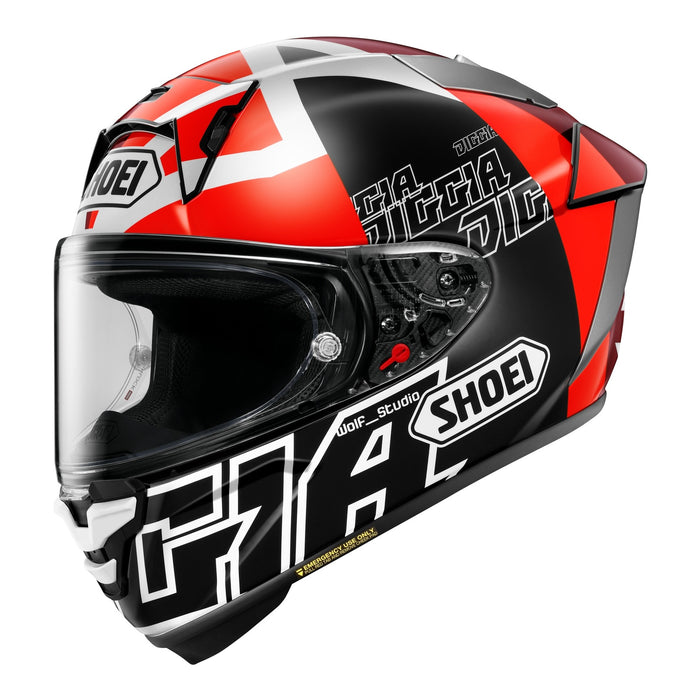Shoei X-SPR Pro Diggia 2 Road Helmet (Made in Japan) - Black / Red / White