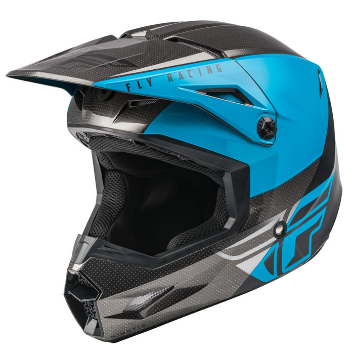 FLY Racing KINETIC Straight Edge Youth MX Helmet — FORZA