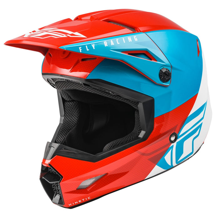 FLY Racing KINETIC Straight Edge Youth MX Helmet — FORZA