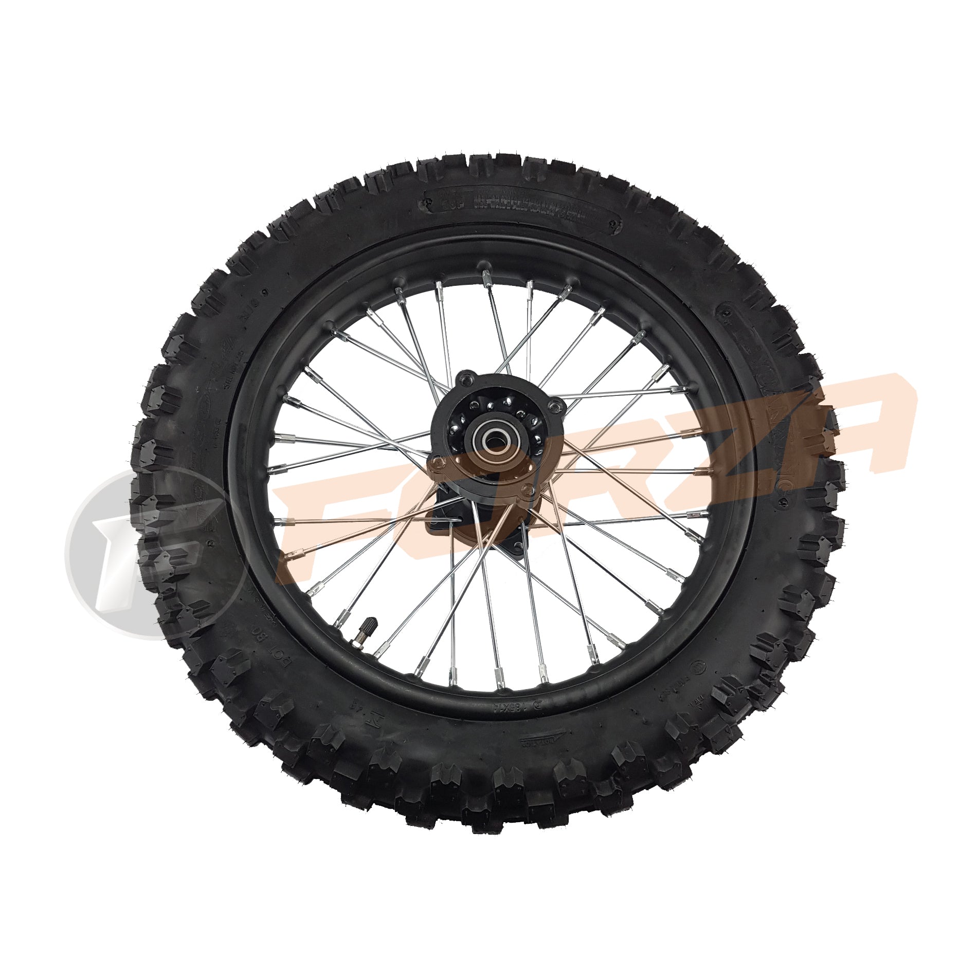 FORZA FMX140BF Rear Disc Wheel with Tyre, Tube, Steel Rim