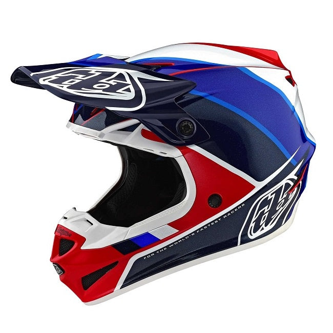 beta motorcycle helmet TROY LEE DESIGNS SE4 Polyacrylite Beta Adult MX Helmet — FORZA
