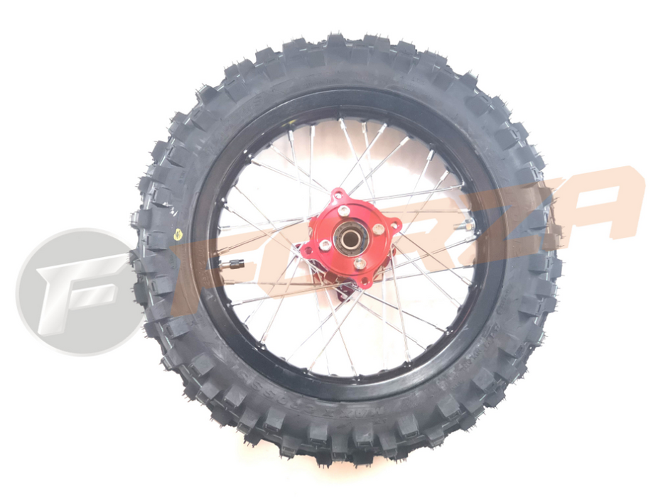 FORZA 12 inch Rear Disc Wheel with Tyre, Tube, 7075 Alloy Black Rim, R