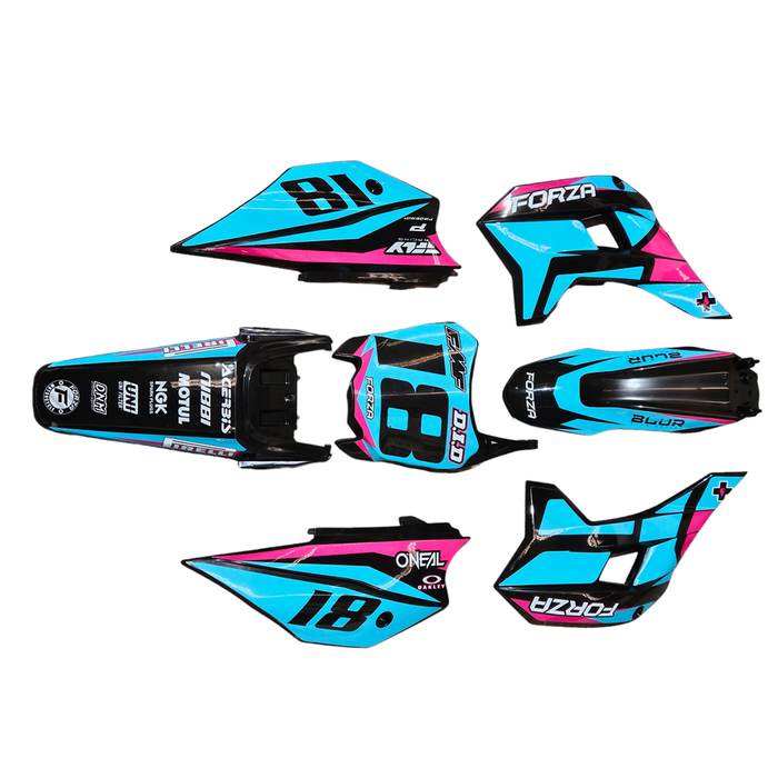FORZA Aftermarket KRZ Style Plastic & Graphic Kit - 18 Years Limited Edtion